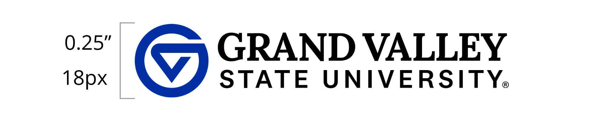 Primary full logo with the height of the logomark called out